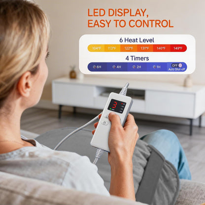 Wearable Heating Pad for Back Neck and Shoulders, Heating Wrap for Pain Relief, Gifts for Mom Grandma Women, Birthday Gifts for Women Men, Gifts for Women, Mothers Day Gifts