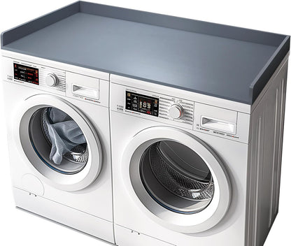 Gashell Washer Dryer Countertop, 27.5" x 54" Bamboo Washer and Dryer Countertop for Laundry Room Organization(Retro Brown)