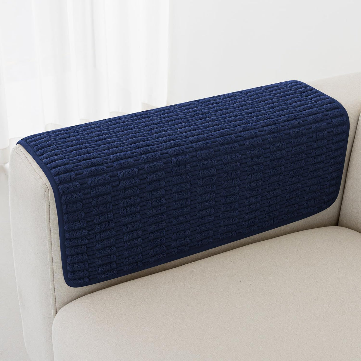 Foxdecor Couch Arm Covers for Sofa Arm Chair Covers Set of 2