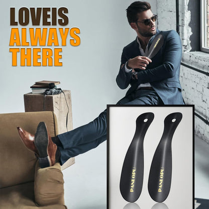 Metal Shoe Horn 7.5Inch Portable Stainless Steel Fashion Travel | Rust-resistant Ergonomic Curved Design Compact Size