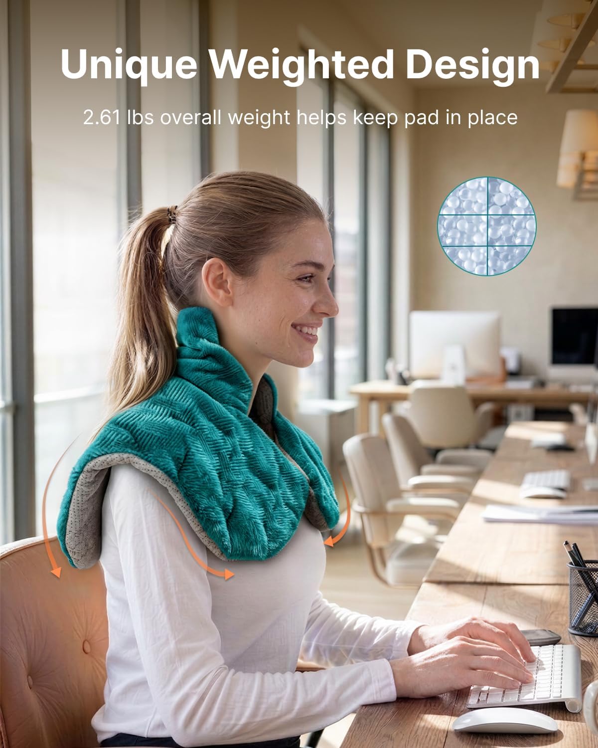 RENPHO Graphene-Infused Heating Pad for Neck, Shoulders & Back