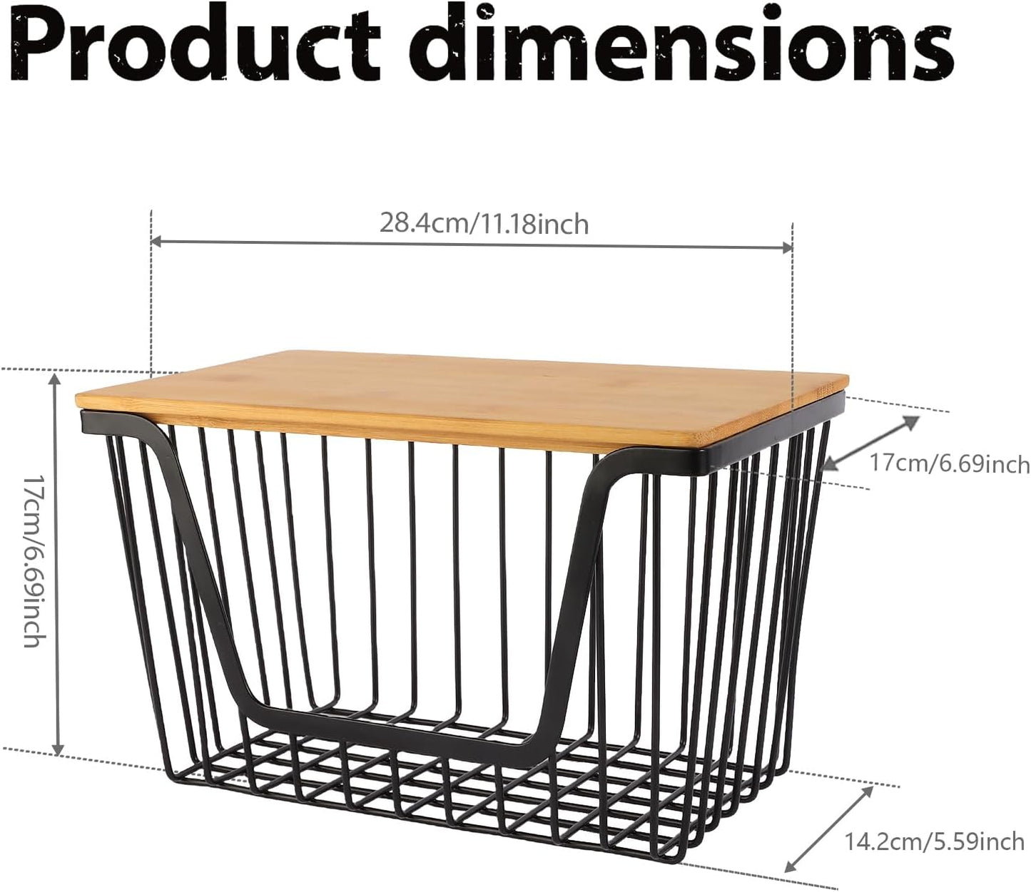 2 PACK Pantry Organizers and Storage, Stackable Onion Potato Bins | Large Wire Storage Basket, Breathable Design for Onion, Potato, Garlic, Fruit, Vegetables Fresh, Kitchen Pantry Storage