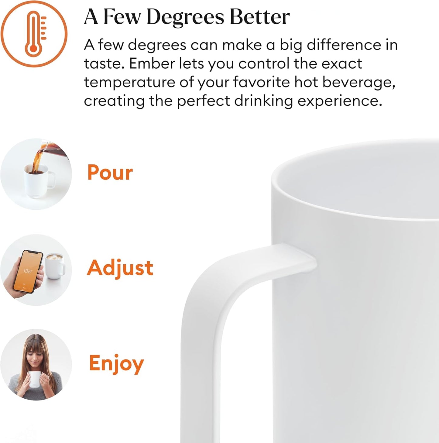 Ember Temperature Control 14oz Smart Mug 2, App-Controlled and Rechargeable Heated Coffee Cup Warmer with Intelligent LED Display, Sage Green.