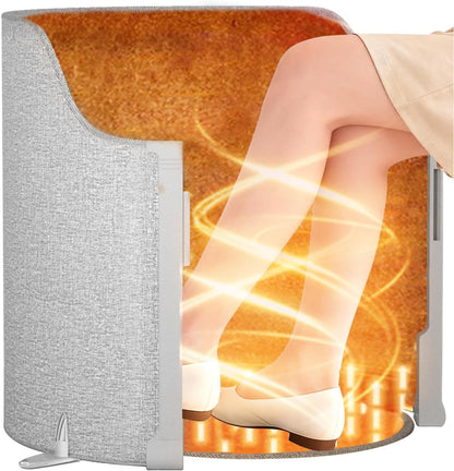 Under Desk Heater, 195W Energy-Saving Foot Warmer with Heating Pad for Feet, Electric Foot Warmer Under Desk 5 Heat Levels, 2 to 8H Timer Quiet Fanless Foot Heater for Office Home Dorm Chochoyah