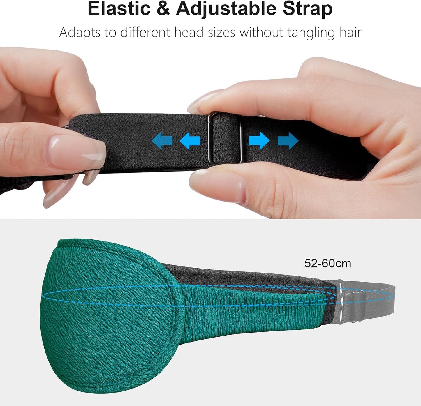 Gritin 100% Blackout Sleep Eye Mask for Women Men, Zero Pressure Sleep Mask | Ergonomic Design 3D Cutout Eye Movement and Eyelash Friendly Night Blindfold, Ultra Soft Comfortable for Sleeping