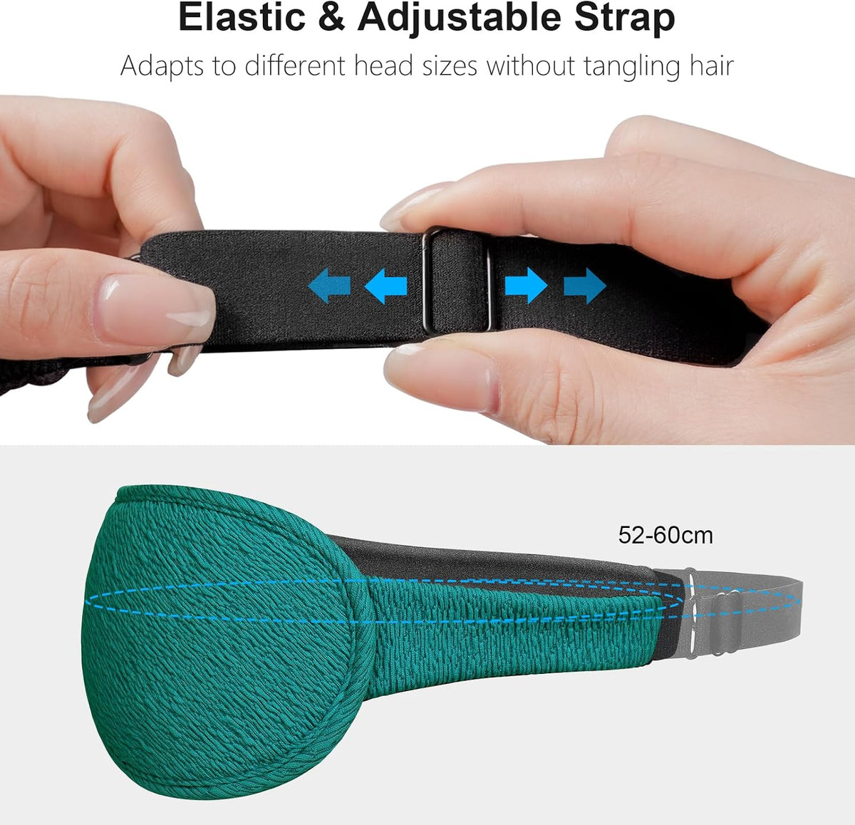 Gritin 100% Blackout Sleep Eye Mask for Women Men, Zero Pressure Sleep Mask