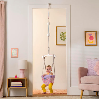 Bright Starts Playful Parade Door Jumper for Baby with Adjustable Strap, 6 Months and Up, Max Weight 26 lbs