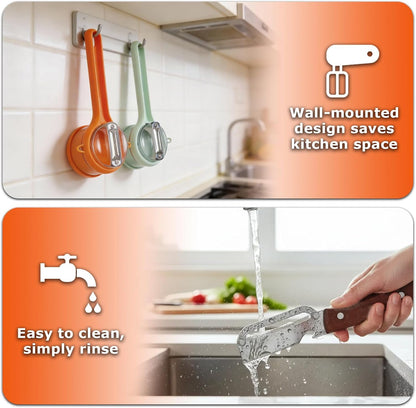 2Pack Multi Functional Vegetable Peeler with Container & Bottle Opener