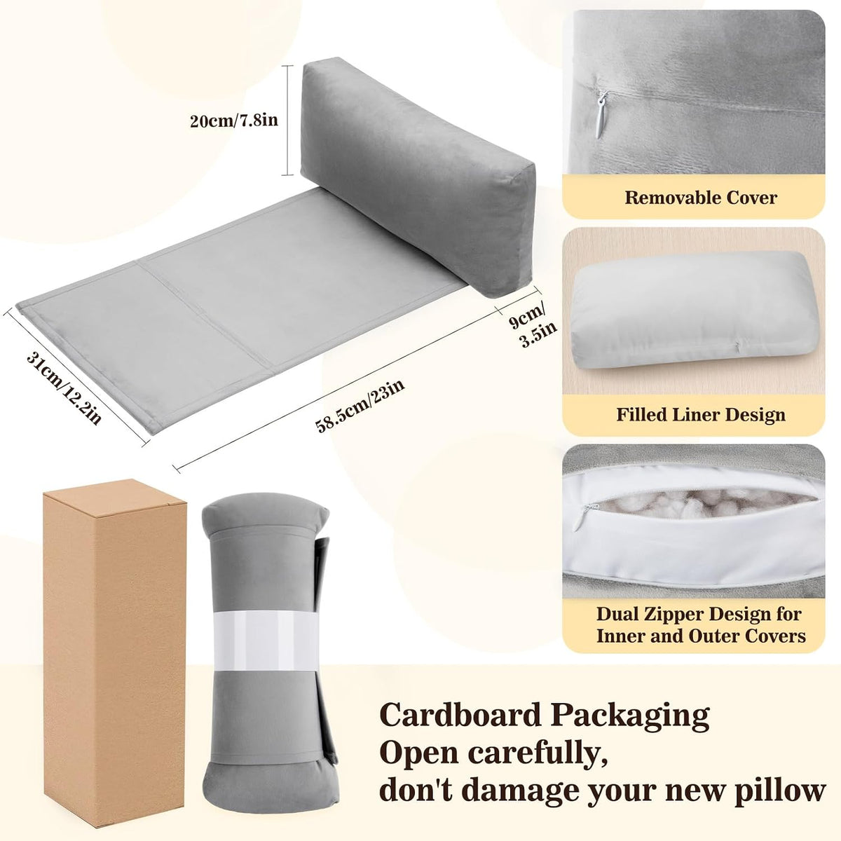 Recliner Headrest Pillow, Adjustable Comfort Neck & Head Support Pillow