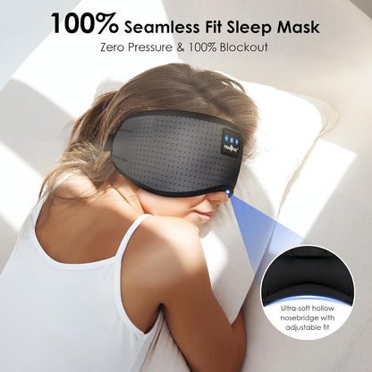 MUSICOZY Sleep Headphones Bluetooth 5.4 Sleep Mask with HD Sound