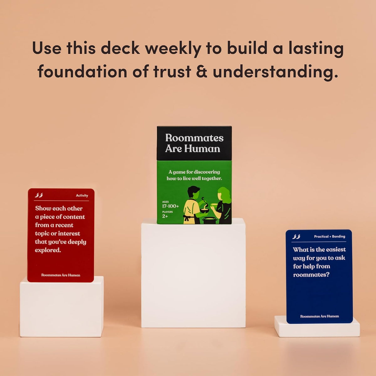 Friends are Human Conversation Cards for Friendship and Bonding, 140 Cards