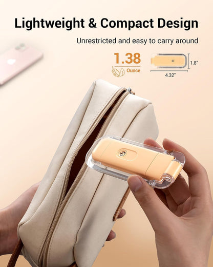DEWENWILS USB Rechargeable Book Reading Light, 3000K Warm White, Brightness Adjustable Clip on LED Bookmark Lamp at Night in Bed, Portable Booklight for Bookworms, Kids