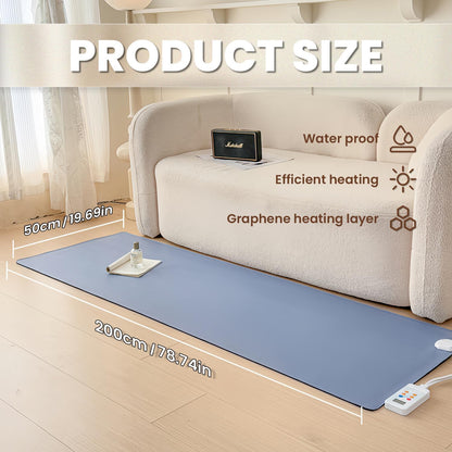Heated Floor Mats Under Desk, 55" x 79" Heated Foot Warmer