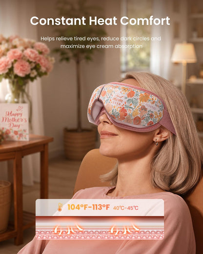 RENPHO Eyeris 1 Eye Massager with Heat, Heated Massage Eye Mask