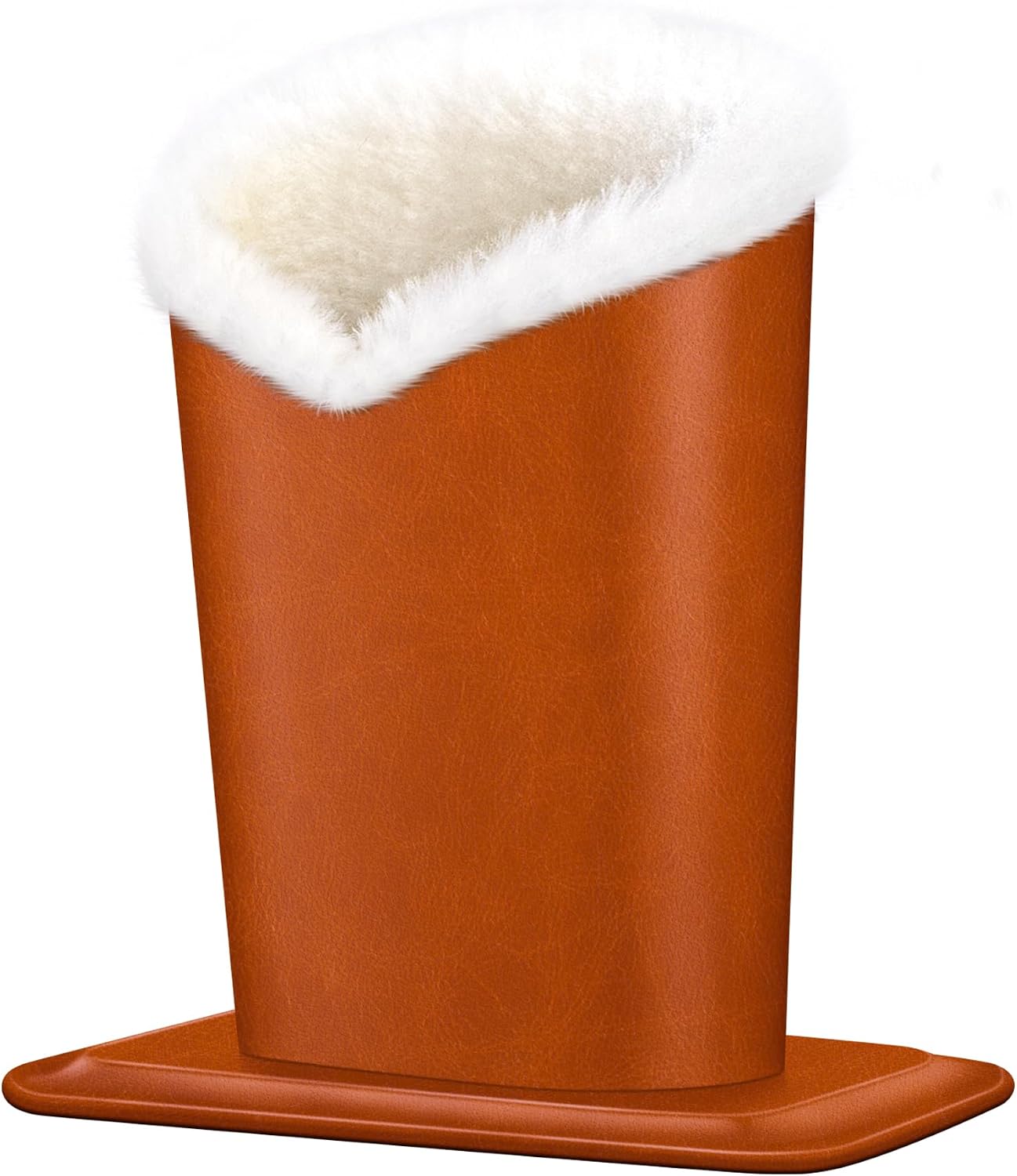 Plush Lined Eyeglasses Holder, PU Leather Glasses Stand Case