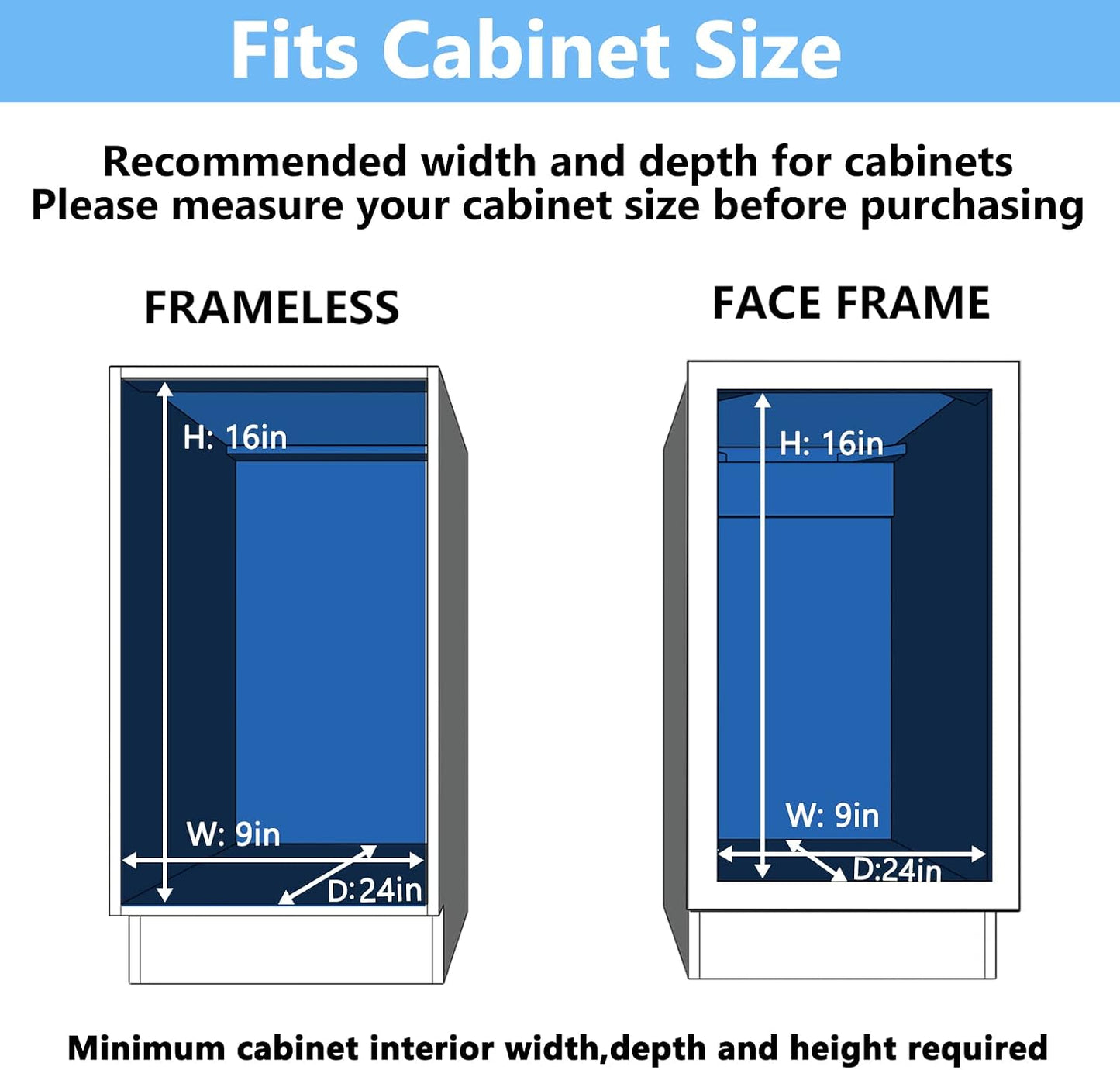 LOVMOR 2 Tier Individual Pull Out Cabinet Organizer 11" W x 18" D, Slide Out Kitchen Cabinet Storage Sliding Shelves