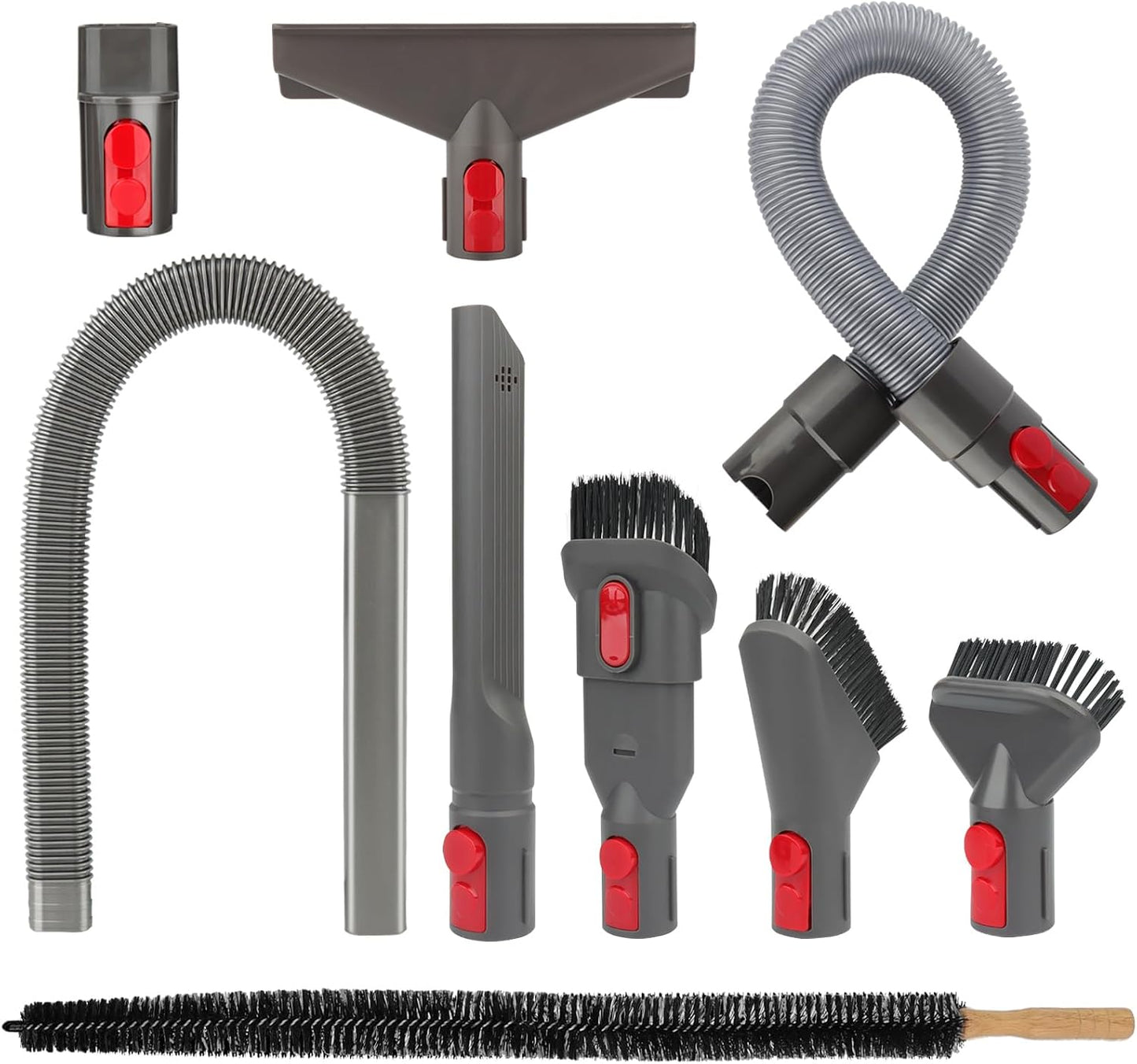 Dryer Vent Lint Vacuum Atttachments and Crevice Tool for Dyson | Gen 5 V15 V15s V12 V11 V10 V9 V8 V7 Detect Outsize Slim Absolute Cyclone Vacuum Dryer Lint Flexible Remove Tool Cleaner Kit