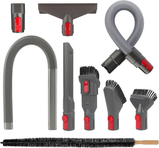 Dryer Vent Lint Vacuum Atttachments and Crevice Tool for Dyson | Gen 5 V15 V15s V12 V11 V10 V9 V8 V7 Detect Outsize Slim Absolute Cyclone Vacuum Dryer Lint Flexible Remove Tool Cleaner Kit