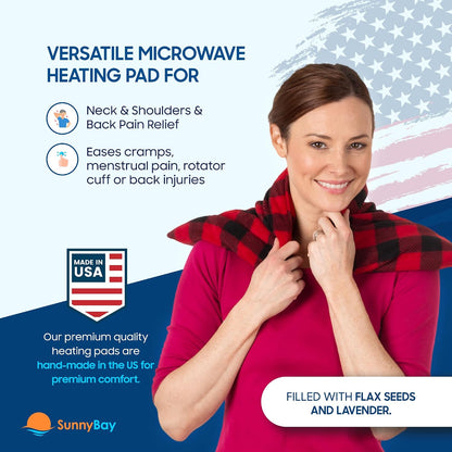 SunnyBay Extra Large Heating Pad, 10x24 inch, 2.8 lb, Navy Blue