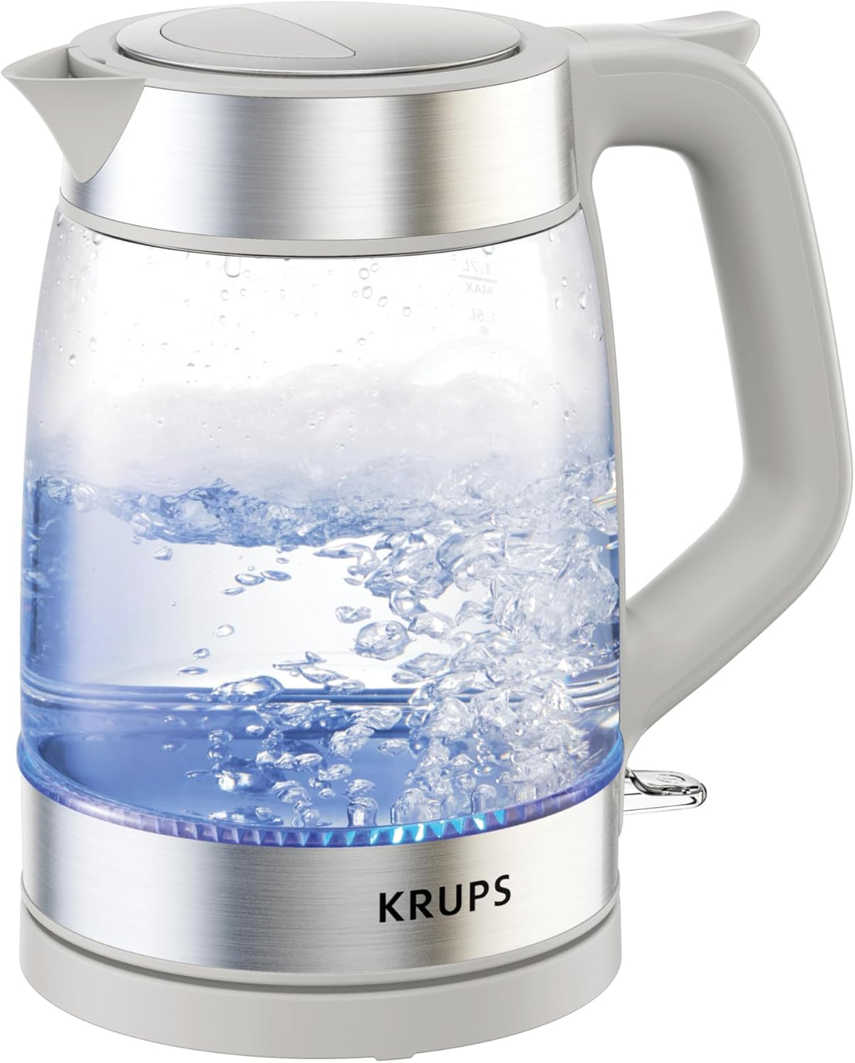 KRUPS Smart Temp Electric Kettle: 1.7L Capacity, 5 Precise Temperature Settings, Digital Display, Cool-Touch Exterior, Cordless Design for Tea and Coffee Lovers