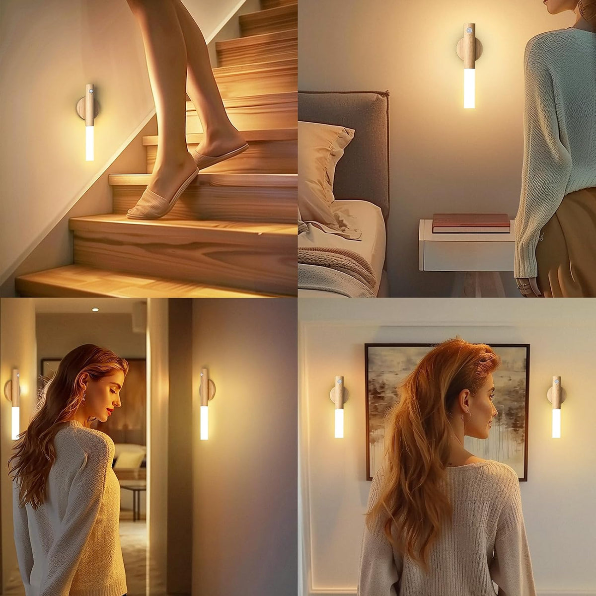 iThird Motion Sensor Light Indoor, 2200mAh Rechargeable Wall Sconce