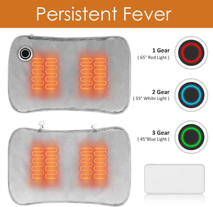 Hand Warmers Rechargeable, Portable Graphene Heated Gloves Handwarmers Bag with 10000MAH Power Bank&3 Heat Modes, Fast Electric Heating Pad Pouch for Women,Kids, Hunting,Camping