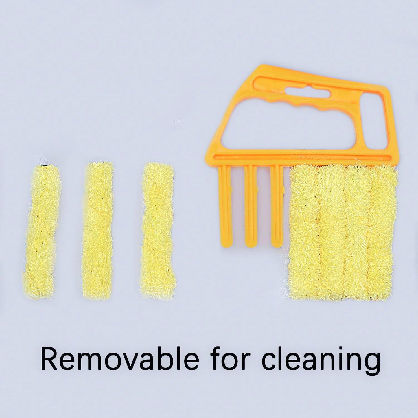 Blind Cleaner Tool, Mini Blind Duster Clean Brush, Dust Venetian Brush, Yellow S29