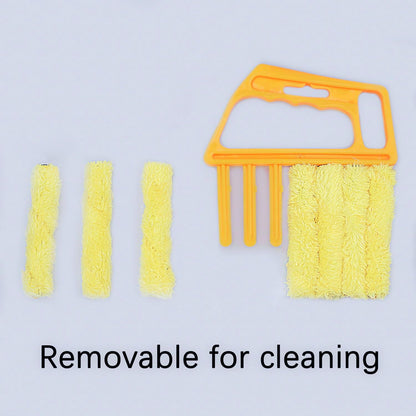 Blind Cleaner Tool, Mini Blind Duster Clean Brush, Dust Venetian Brush, Yellow S29