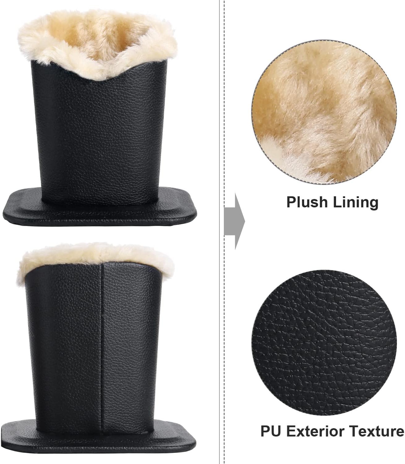 Plush Lined Eyeglasses Holder,Glasses Storage Organizer for Desk, Nightstand, Office,Eyewear Display Case,2 Packs