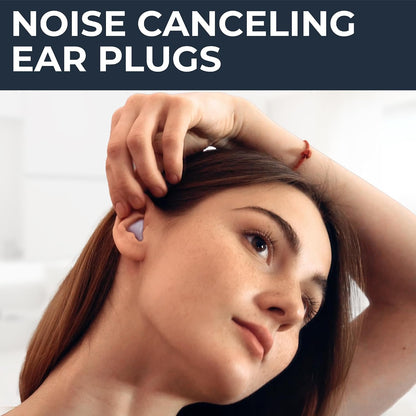 PQ Wax Ear Plugs for Sleep - 6 Silicone Wax Earplugs for Sleeping and Swimming - Gel Ear Plugs for Noise Cancelling, Ear Protection - Sleeping Earplugs with Sound Blocking (6-Pillows). Beige