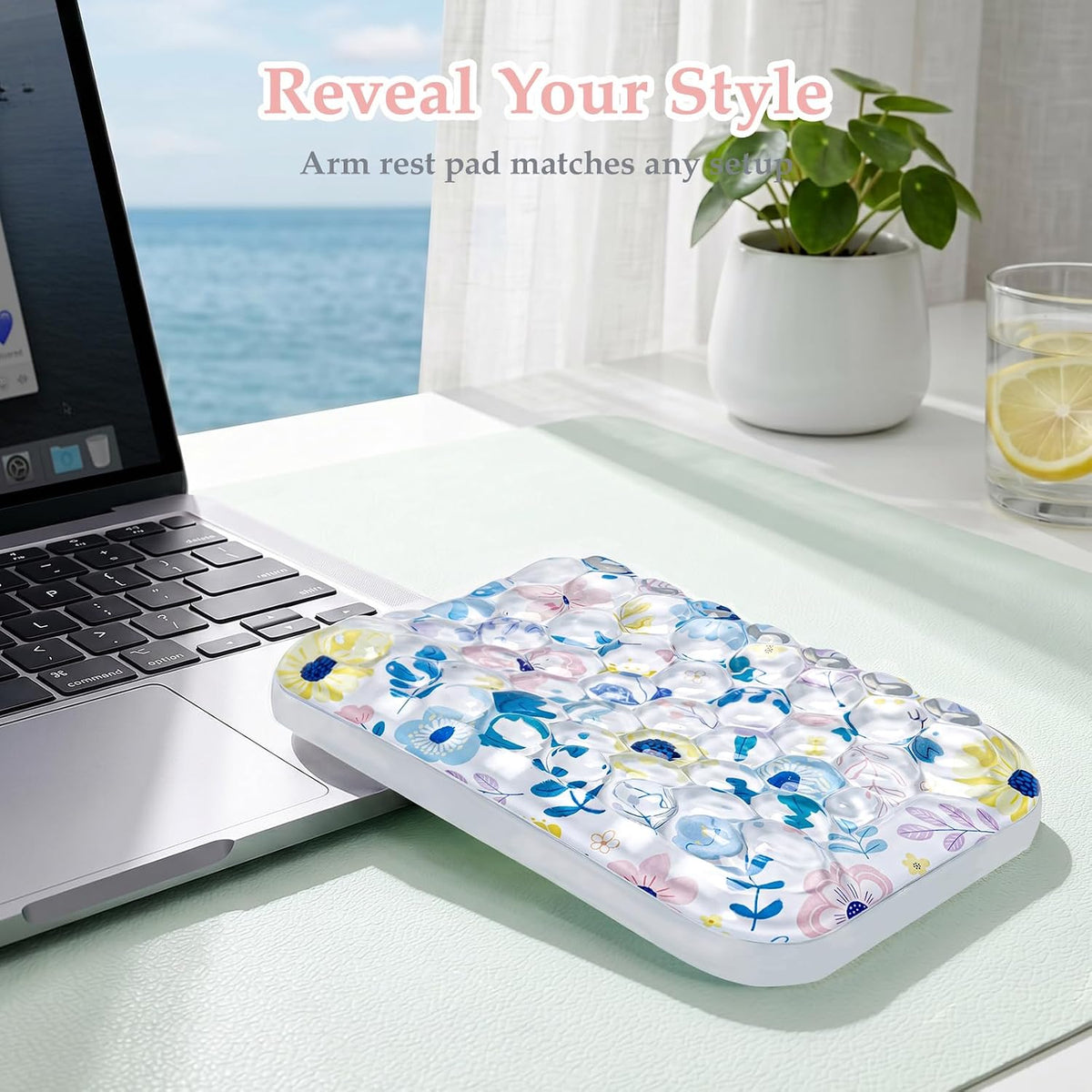 Ospelelf Ergonomic Elbow Pad, Gel Keyboard Wrist Rest Support for Office Desk Chair, Arm Wrist Pad for Typing Pain Relief