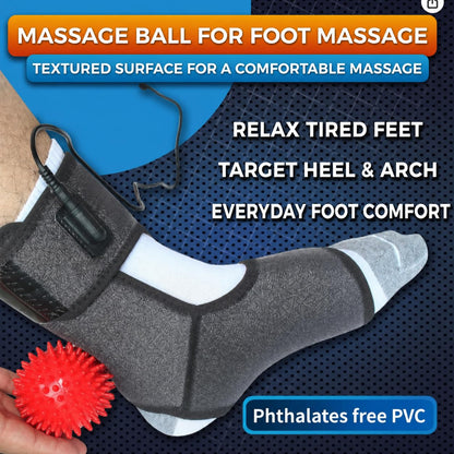 sticro Foot Heating Pad for Ankle Achilles Heel with Massage Ball