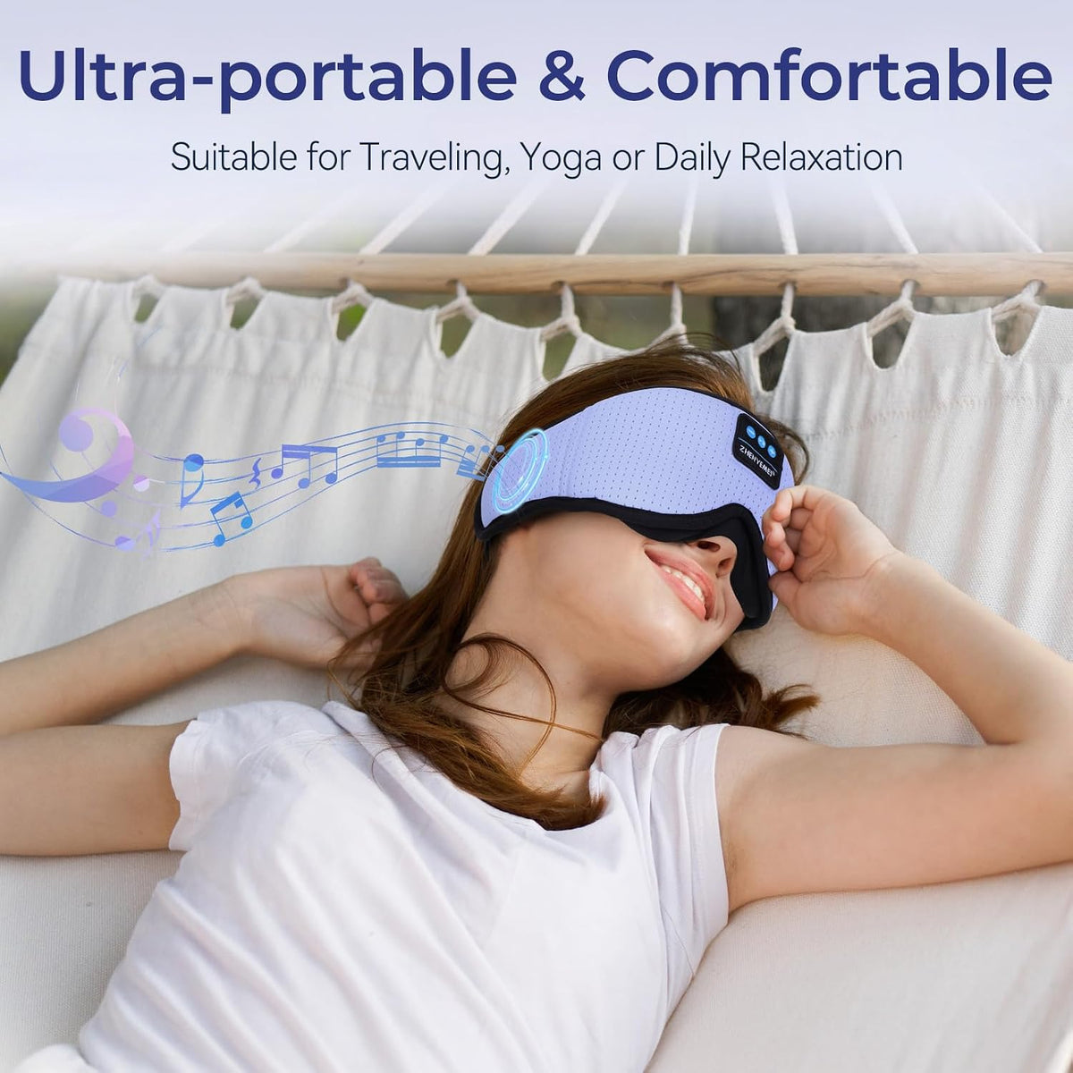 Eye Mask Bluetooth Headphones, 3D Contoured Zero Pressure Sleeping Masks