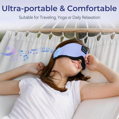 Eye Mask Bluetooth Headphones, 3D Contoured Zero Pressure Sleeping Masks