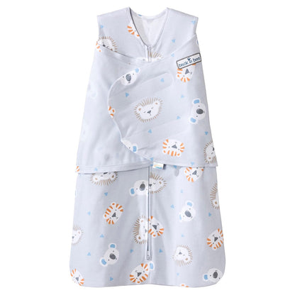 HALO 100% Cotton Sleepsack Swaddle, 3-Way Adjustable Wearable Blanket, TOG 1.5, Pink Floral, Newborn, 0-3 Months - Colors A