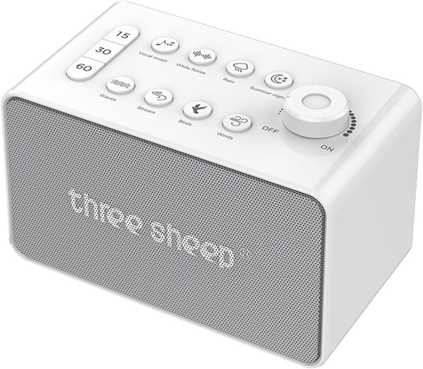 8 Sound White Noise Machine - Rain Sound Machine - Forest, Rain, Waves, Fireplace, Noise Machine for Sleeping Adults - Naturals Sounds for Baby Kids Sleeping Sound Machine