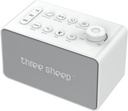 8 Sound White Noise Machine - Rain Sound Machine - Forest, Rain, Waves, Fireplace, Noise Machine for Sleeping Adults - Naturals Sounds for Baby Kids Sleeping Sound Machine