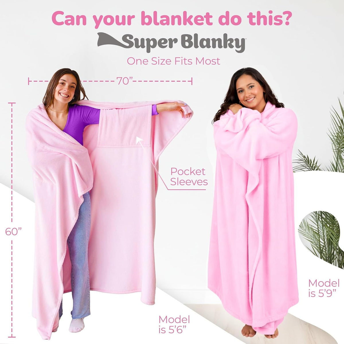 Super Blanky Wearable Blankets for Women & Men, Dorm Room Essentials, Gift for Her, Gifts for Women, Wife Birthday Gift Ideas