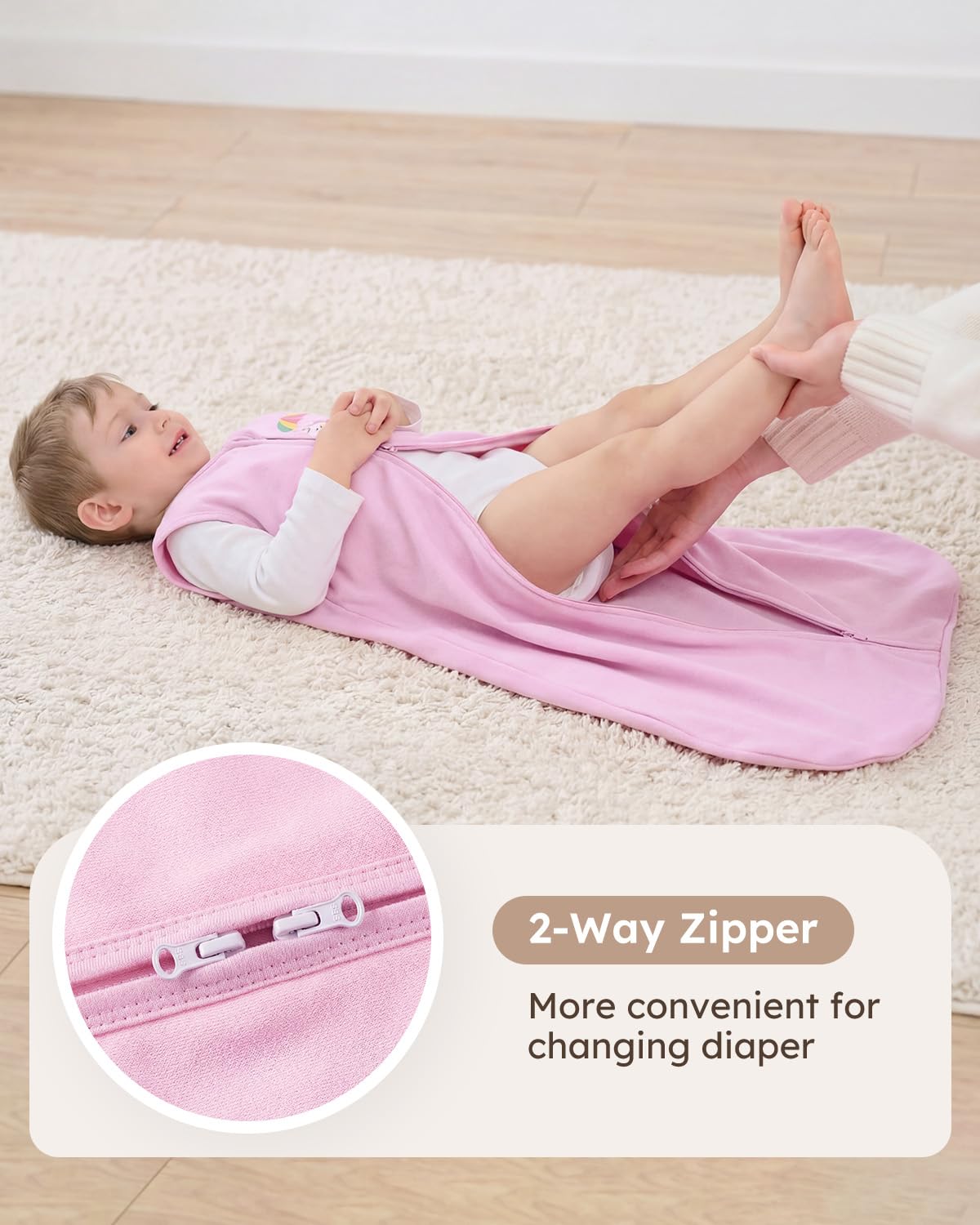 Yoofoss Baby Sleep Sack 0-6 Months Wearable Blanket for Babies 100% Organic Cotton 2-Way Zipper TOG 0.5 Toddler Sleeping Sack 3 Pack, Sleep Sacks