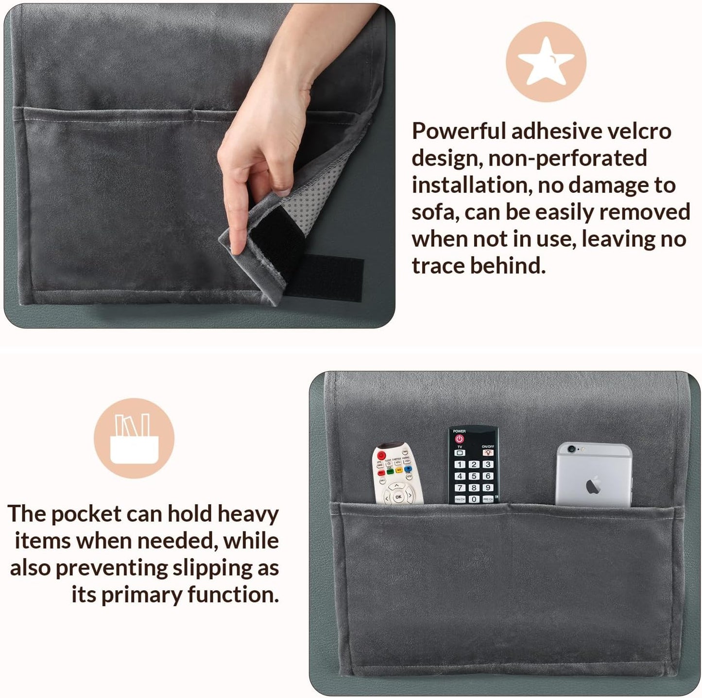 Head Recliner Pillow Adjustable Shredded Memory Foam Headrest Pillows for Recliner Chairs,Non-Slip Velvet Cushion for Pain Relief Neck Support Pillow for Travel Home Sofa Armchair with Zipper Cover