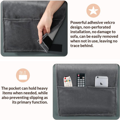 Head Recliner Pillow Adjustable Shredded Memory Foam Headrest Pillows for Recliner Chairs,Non-Slip Velvet Cushion for Pain Relief Neck Support Pillow for Travel Home Sofa Armchair with Zipper Cover