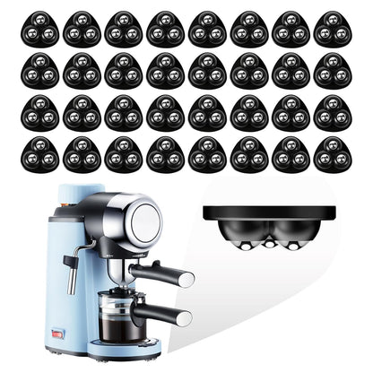 Self Adhesive Appliance Sliders 8 Pack Kitchen & Furniture Rollers | Move Small Appliances Easily 360° Glide No Tools Peel Stick 12lbs Per Wheel