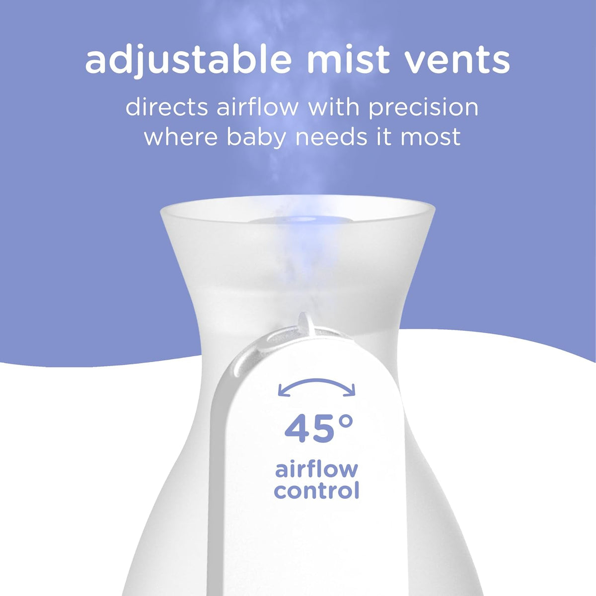 Ubbi Ultrasonic Humidifier, Easy Top-Fill Design
