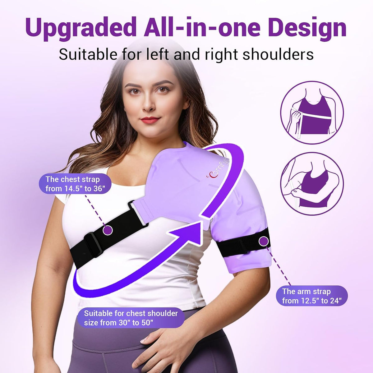 Comfytemp Shoulder Ice Pack, Rotator Cuff Cold Therapy Wrap (Large/X-Large)