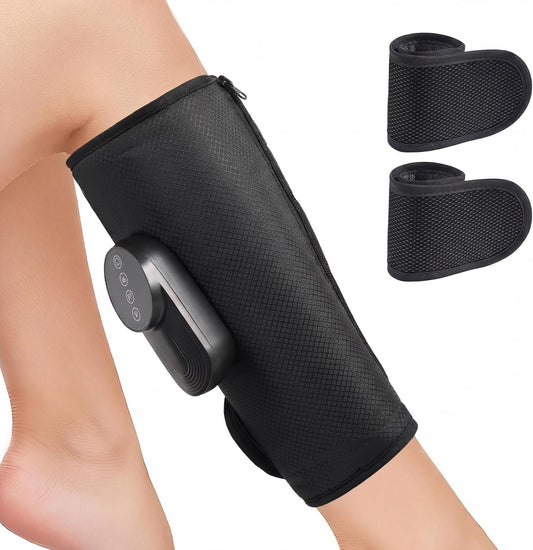 Cordless Leg Massager for Relaxation, Portable Calf Massager with 3 Massage Modes & Heat, Adjustable Straps, Washable Oxford Fabric, Gift for Men Women at Home, Office, Gym (1 Piece)