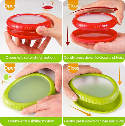 Avocado Saver - Anti-Oxidation Silicone Avocado Storage Box, Fresh Stretch Pod, Reusable Avocado Container | Avocado Holder, Avocado Keeper for Fridge, Fridge Pod, Avocado Halves Storage