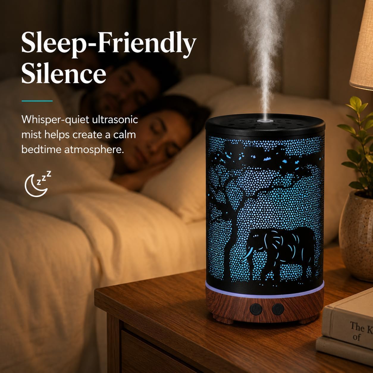 Tree Essential Oils Diffuser for Home 150ML Aromatherapy Diffuser | Birthday Gifts for Women mom,Metal Cool Mist Humidifier with 7 Colors Lights Waterless Auto Off Air Diffusers