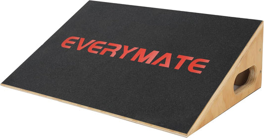 EVERYMATE Slant Board Calf Stretcher, Non-Slip Heel Elevated Squat Wedge Block for Weightlifting and Calf Stretching, Knees Over Toes Equipment 1000LB