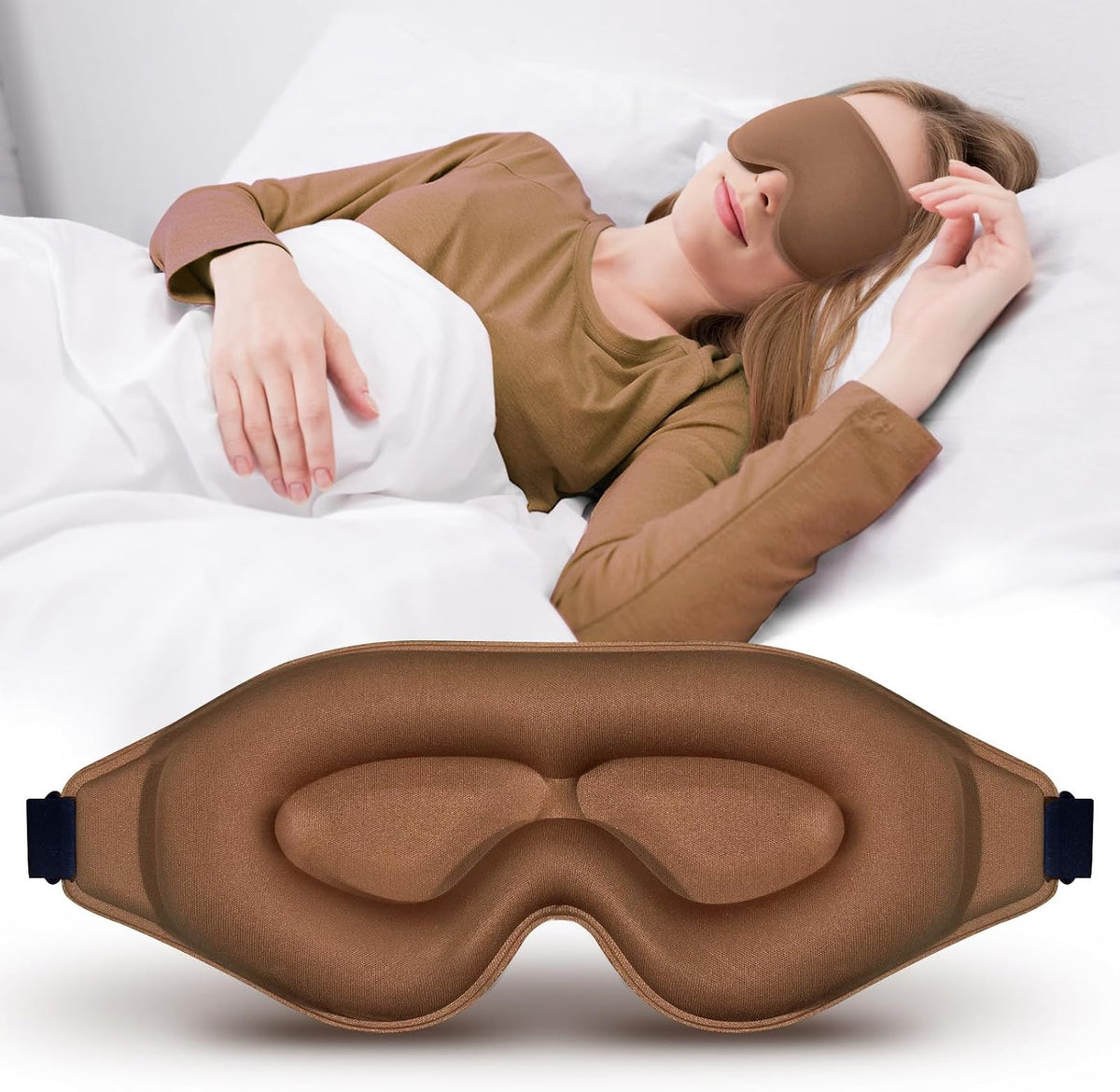 3D Advanced Eye Mask for Sleeping, Ultra Delicate Soft Skin Friendly Eye mask,100% Blackout Sleep Eye Mask for Sleep, Eyelash Extension Sleep mask, Sleeping Eye Masks for Men and Women