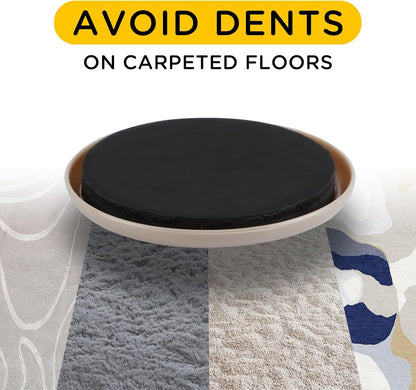 Furniture Sliders for Carpet, new space 8 Pcs 5" Round Sliders for Moving Furniture, Heavy-Duty Furniture Moving Sliders - Reusable Furniture Sliders, Move Your Furniture Quickly, Easily and Safe!